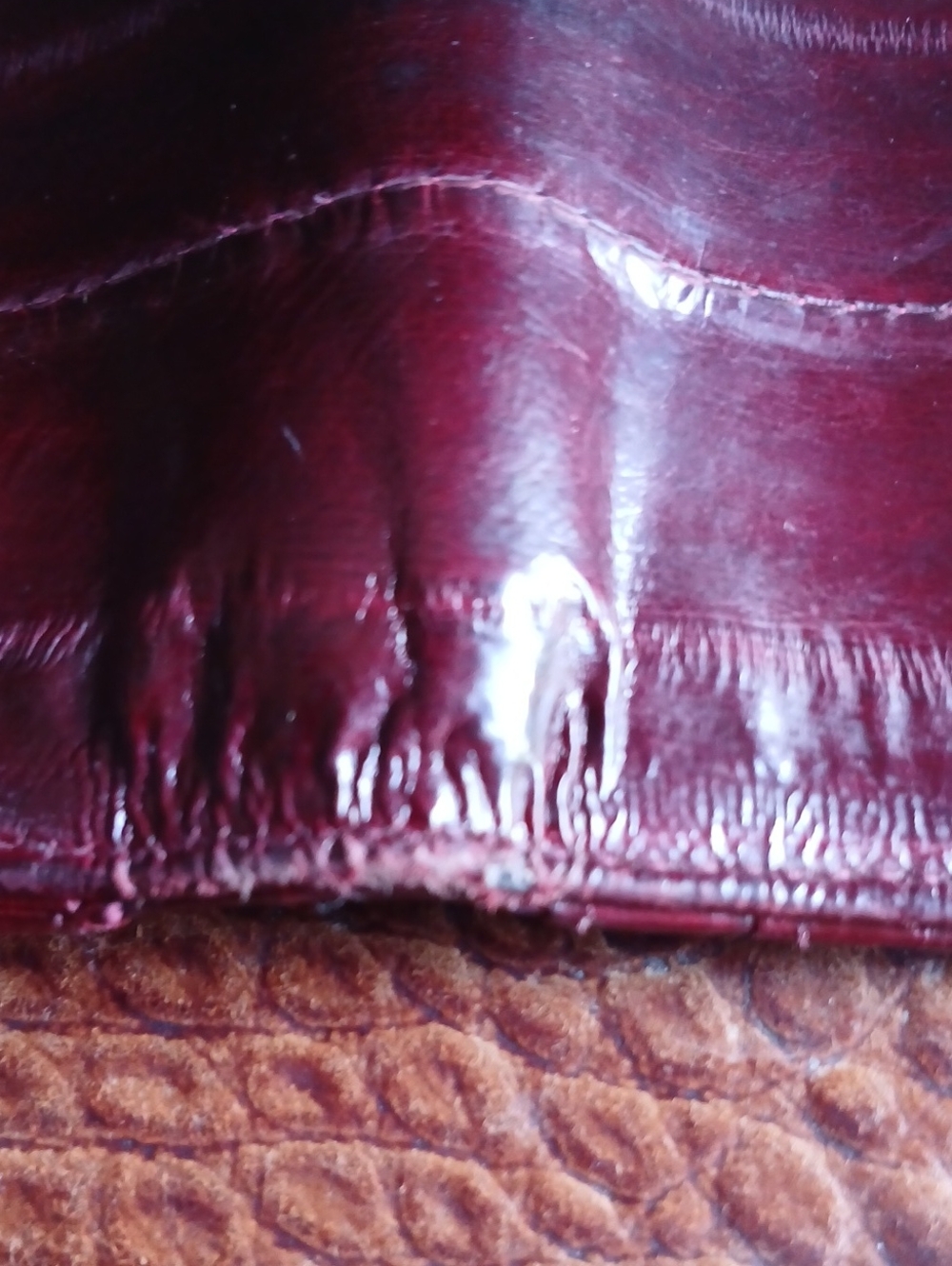 Red Leather Wallet - Picture 6 of 8